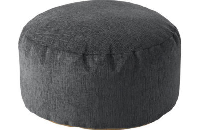 HOME Tessa Polyester Bean Footstool - Charcoal.